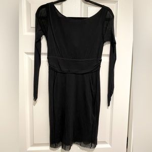 Long sleeve black dress